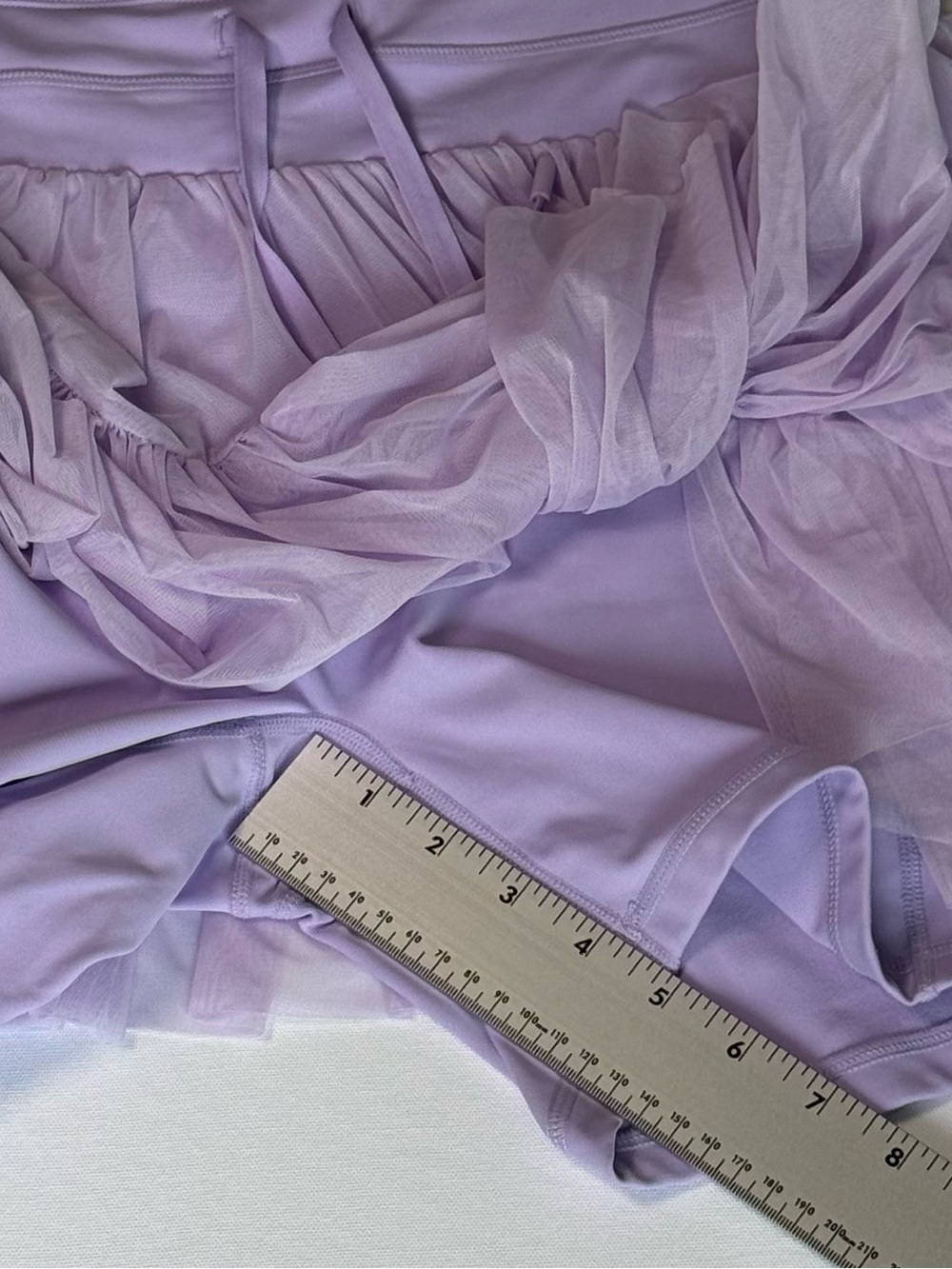 POPFLEX Pirouette Skort Digital Lavender XL Tennis Ballet Fairycore Activewear - Picture 4 of 11